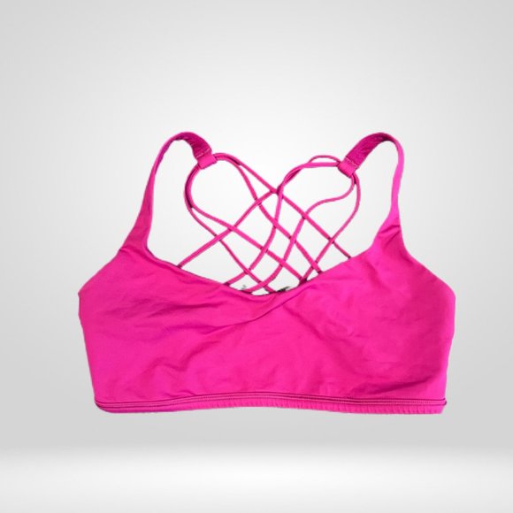 lululemon athletica Other - Lululemon Medium Support Fuchsia  Free to be Serene Bra Size 10